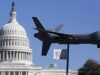 Demonstrators deploy a model of a U.S. drone aircraft at the "Stop Watching Us: A Rally Against Mass Surveillance" near the U.S. Capitol in Washington, October 26, 2013. REUTERS/Jonathan Ernst (UNITED STATES - Tags: POLITICS MILITARY CIVIL UNREST)
