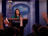U.S. White House Press Secretary Sarah Huckabee Sanders holds the daily briefing at the White House in Washington, DC, U.S., October 29, 2018. REUTERS/Carlos Barria