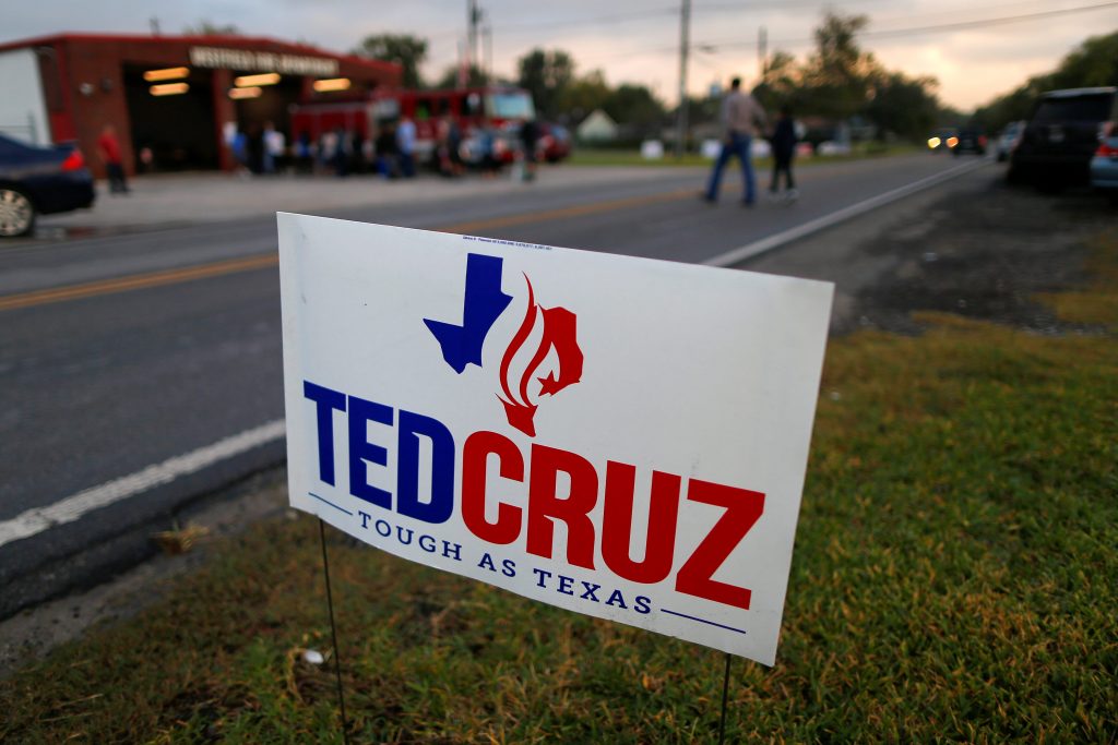 Ted Cruz campaign sign