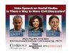 First Amendment Watch Co-Sponsors Talk On “Hate Speech on Social Media: Is There a Way to More Civil Discussion?”