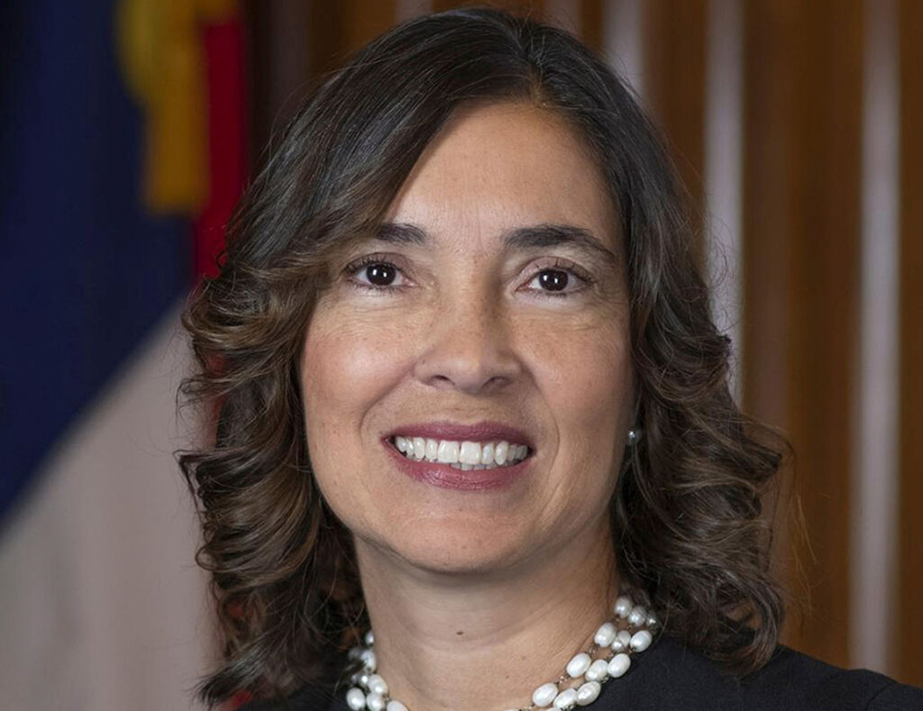North Carolina Supreme Court Justice Anita Earls is seen in an undated photo