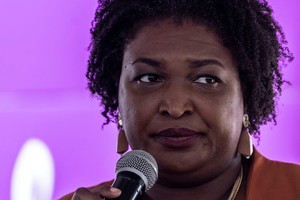 Democratic candidate for governor of Georgia Stacey Abrams attends a campaign event in Dublin, Georgia