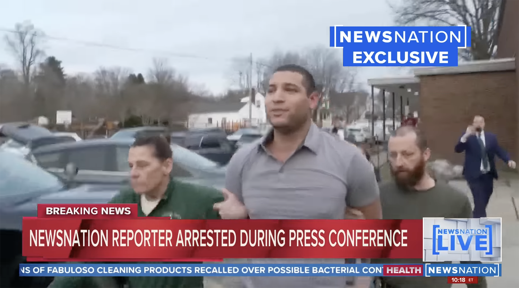 NewsNation journalist Evan Lambert arrested