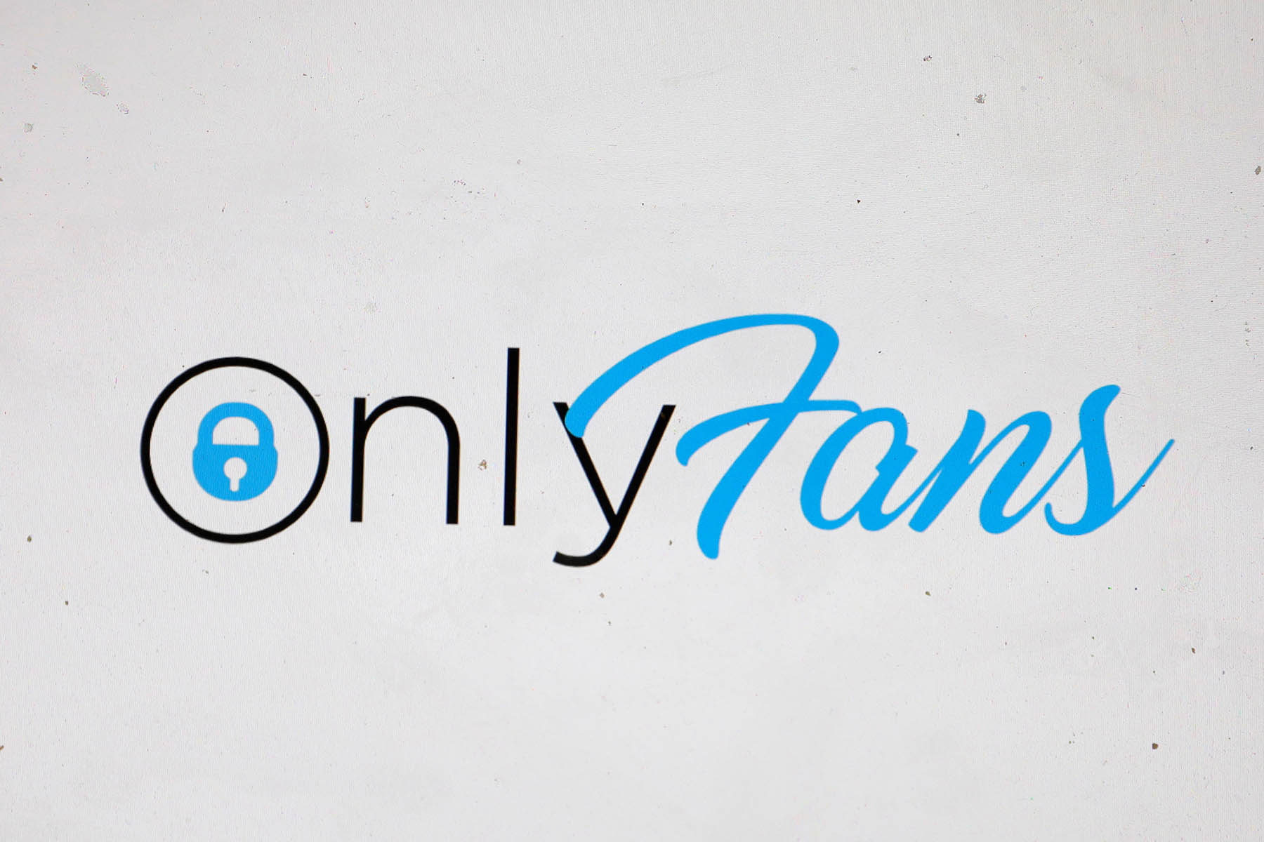 The logo for OnlyFans is seen on a device in this photo illustration in Manhattan, New York City