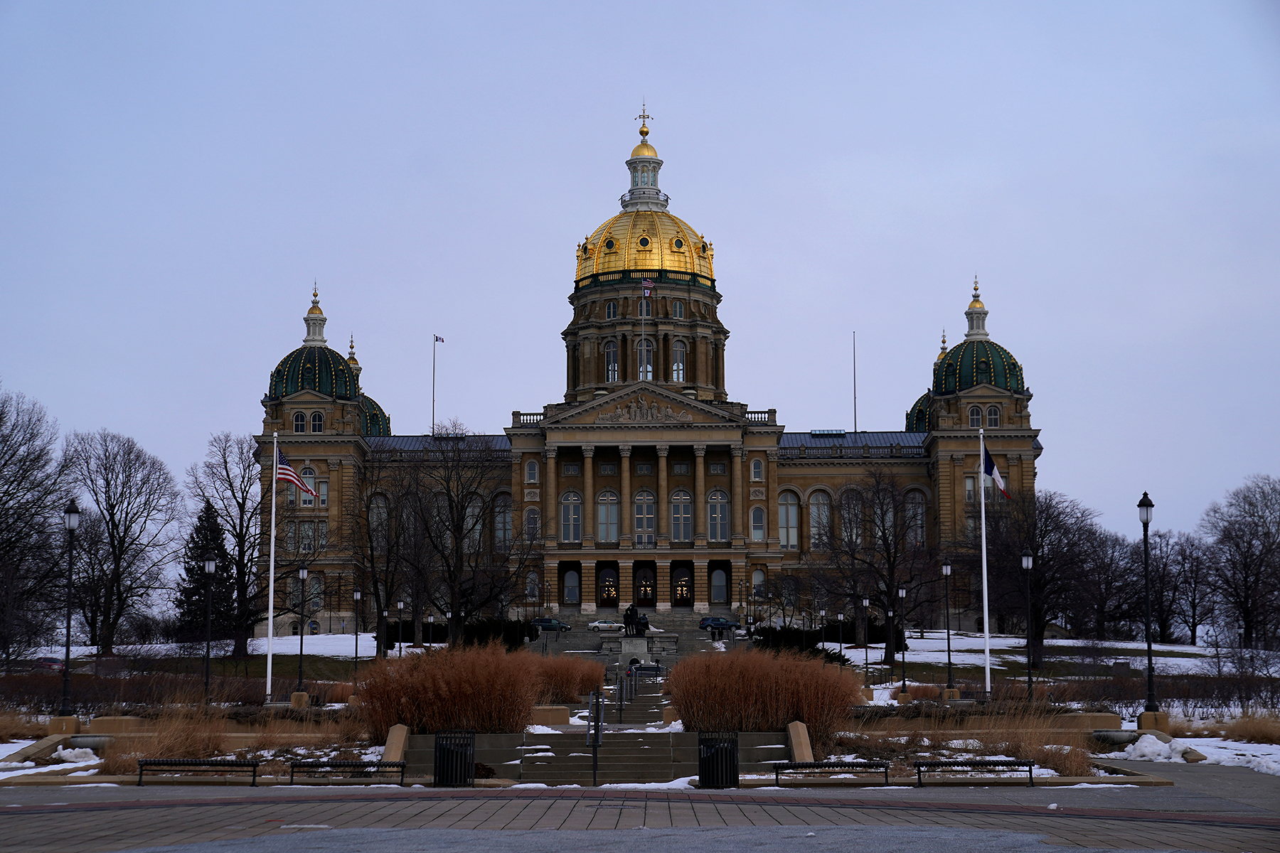 The Iowa state capitol building is pictured in Des Moines