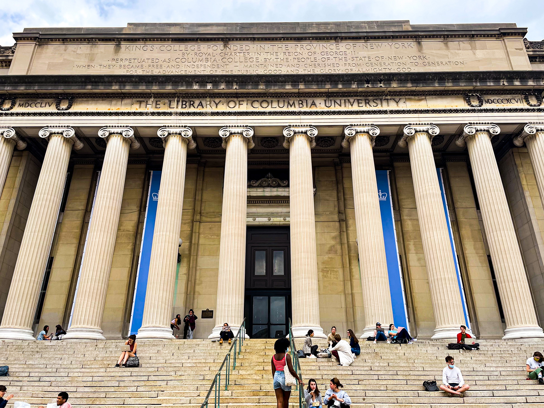 Low Memorial Library at Columbia University in New York City, April 14, 2021.