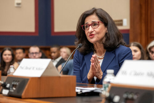 Columbia University President Nemat "Minouche" Shafik testifies on Capitol Hill