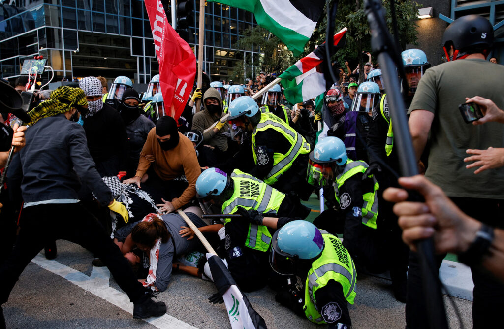 Protest at the Israeli consulate in Chicago