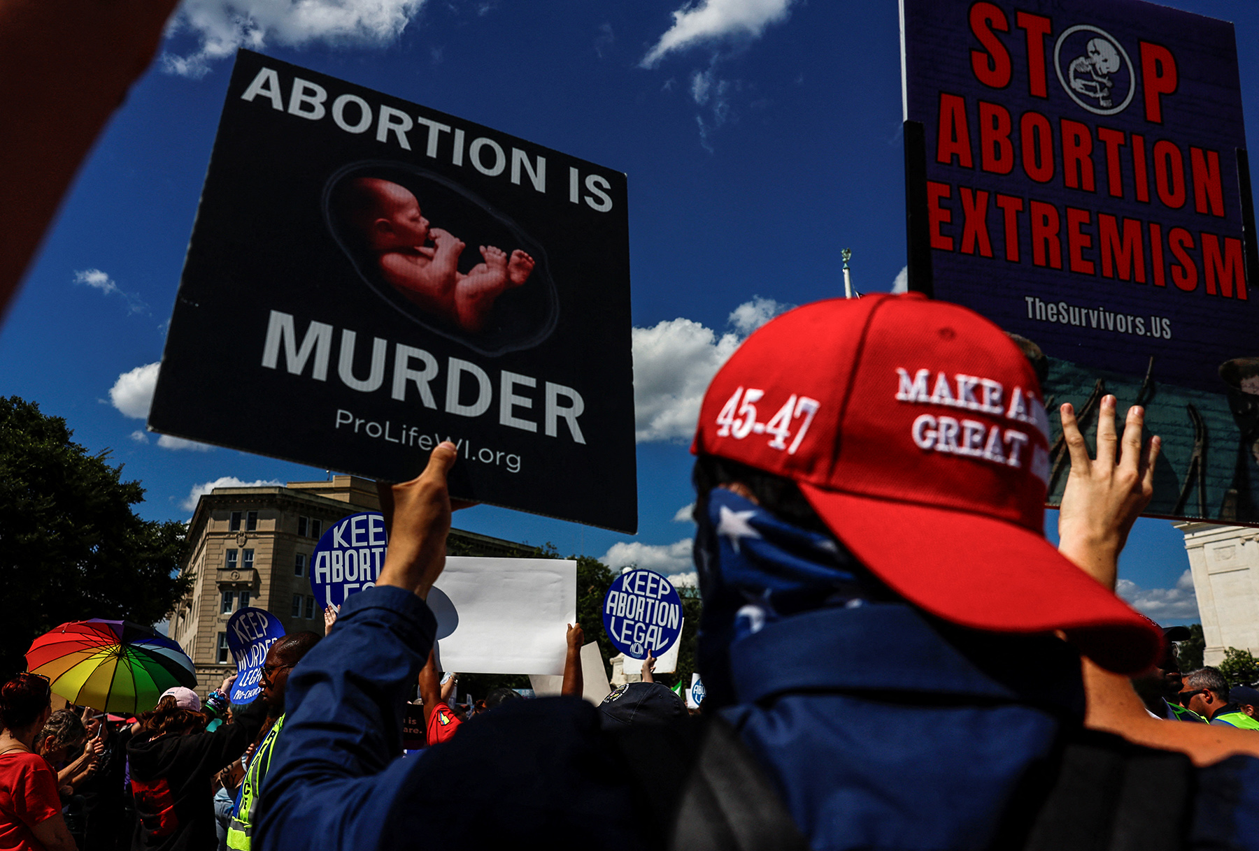 The second anniversary of the U.S. Supreme Court overturning Roe v. Wade, in Washington