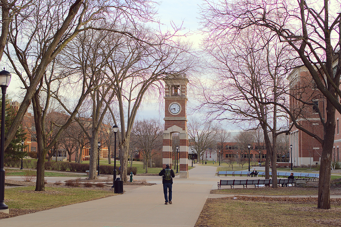 The Hoeshler Tower at the University of Wisconsin-La Crosse