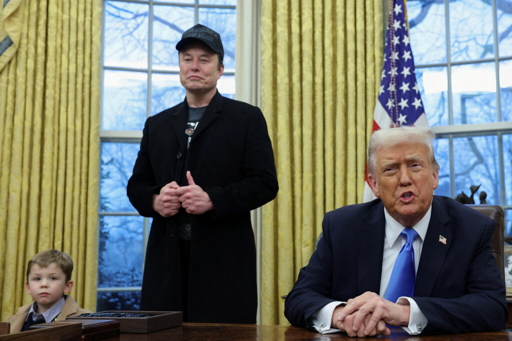 U.S. President Donald Trump at the Oval Office