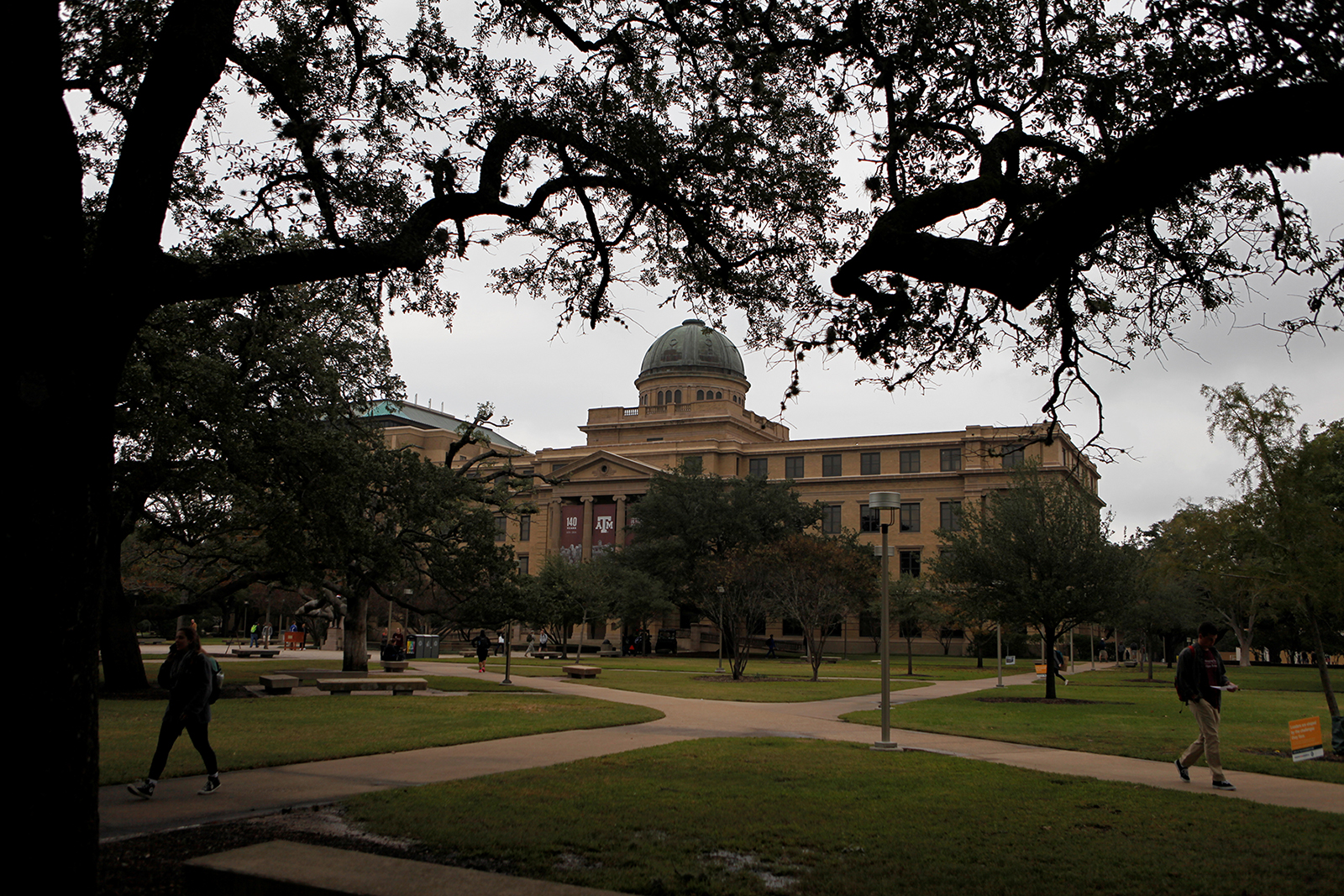 A general view shows Texas A&M University campus