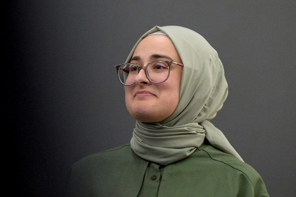 Tufts University student Rumeysa Ozturk arrives at Logan airport