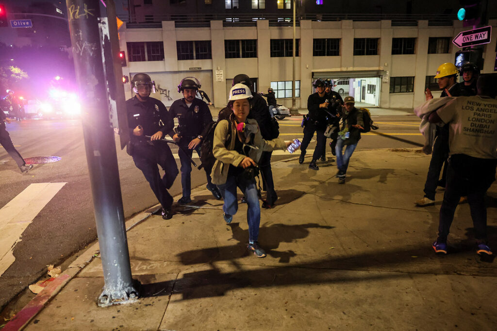 Protests against federal immigration sweeps continue, in Los Angeles