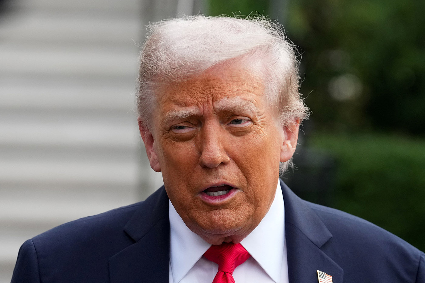 U.S. President Trump departs for a state visit to Britain