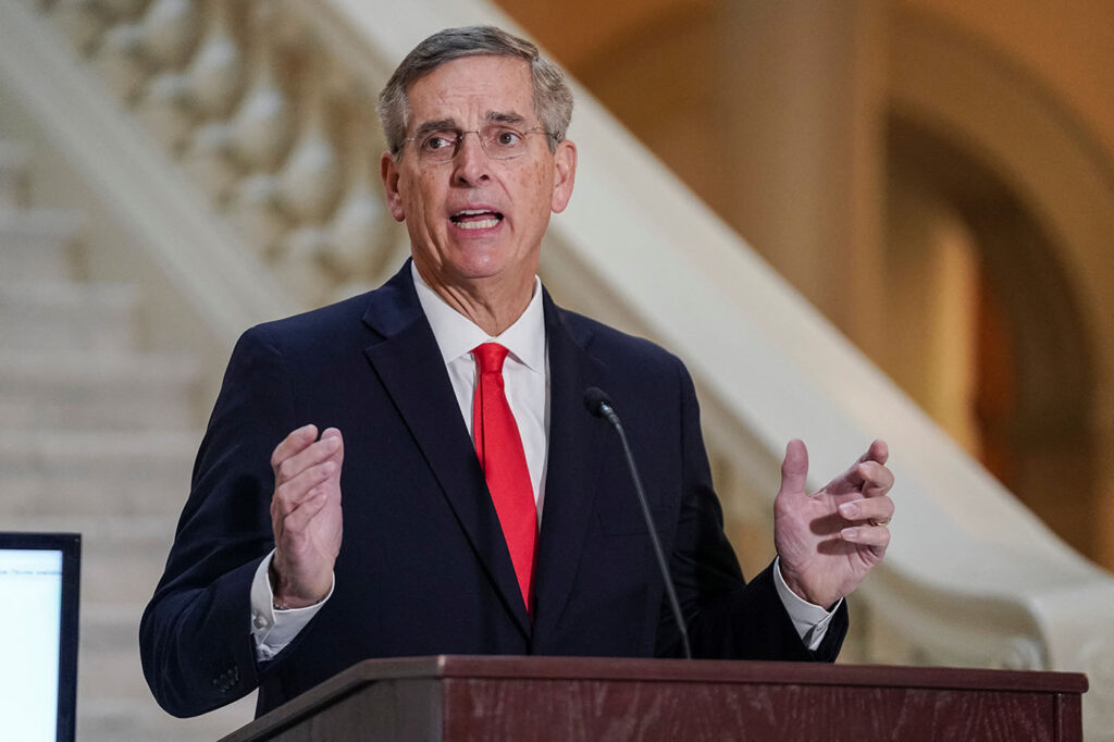 Twenty 10-sided dice are rolled to determine the random selection of audited presidential election ballot batches in Atlanta