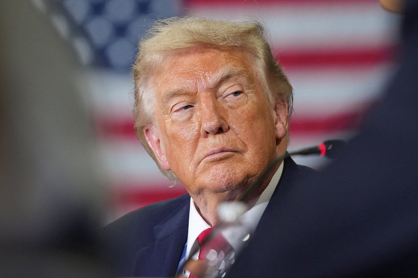 U.S. President Trump delivers remarks at Custer Farms in Chippewa Falls